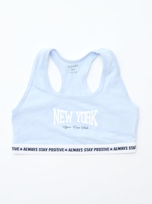 Pack de 2 tops de estilo liso para niña - Kiabi