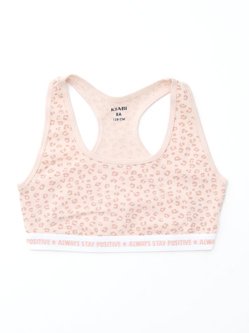 Pack de 2 tops de estilo liso para niña - Kiabi