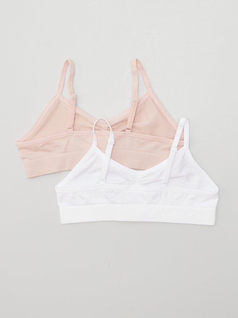 Pack de 2 tops de punto GRIS - Kiabi