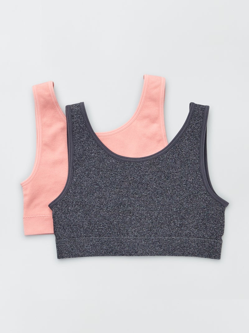 Pack de 2 tops deportivos ROSA - Kiabi