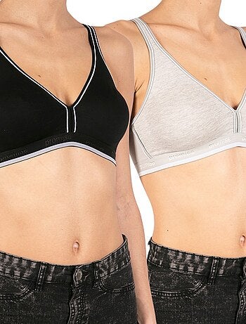 Pack de 2 tops deportivos sujetador mujer