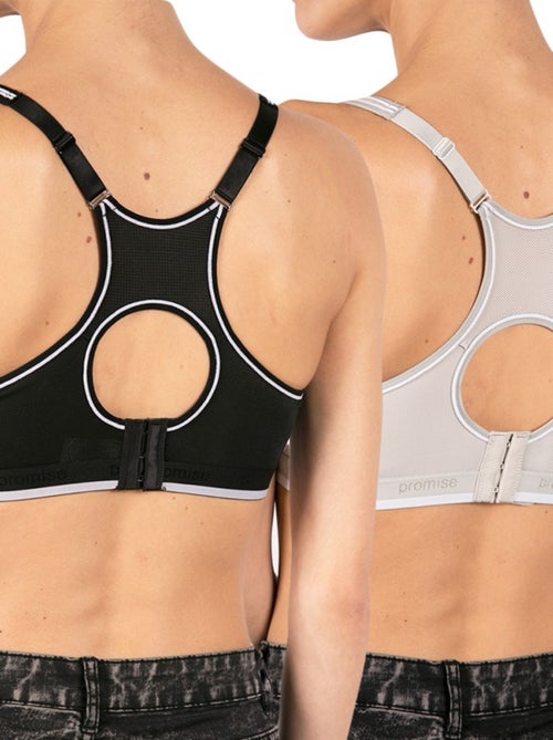 Pack de 2 tops deportivos sujetador mujer - Kiabi Pack de 2 tops deportivos sujetador mujer - Kiabi