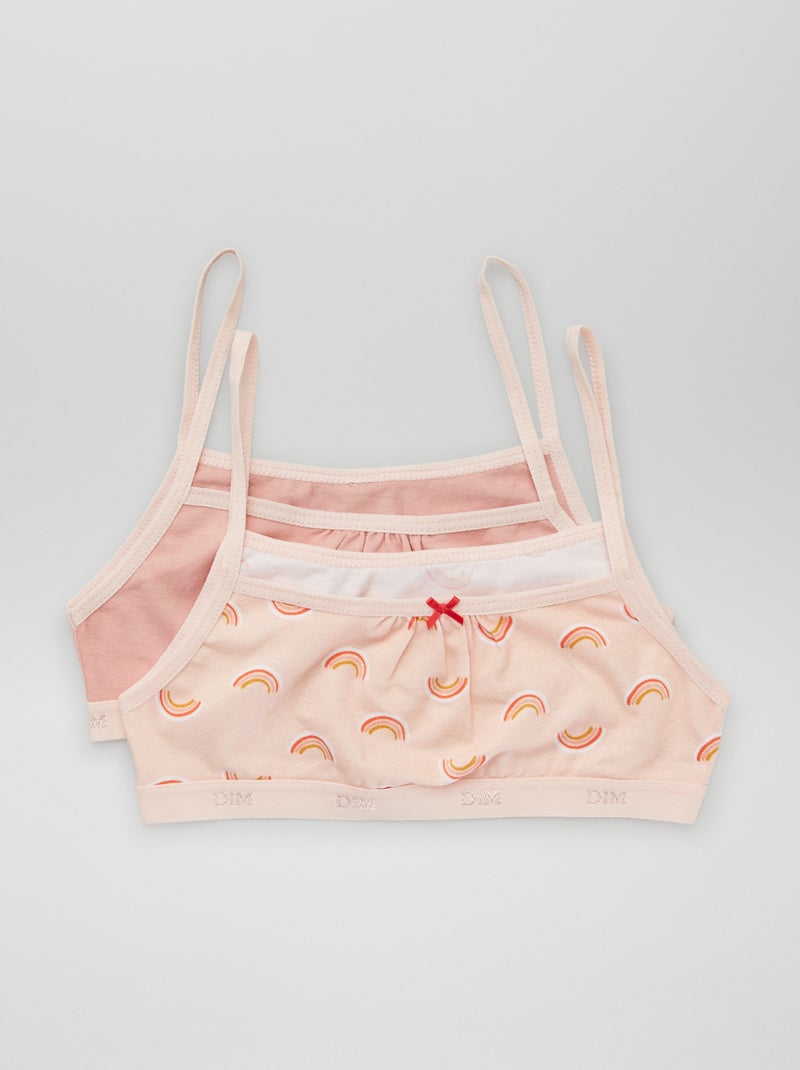 Pack de 2 tops 'Dim' BEIGE - Kiabi