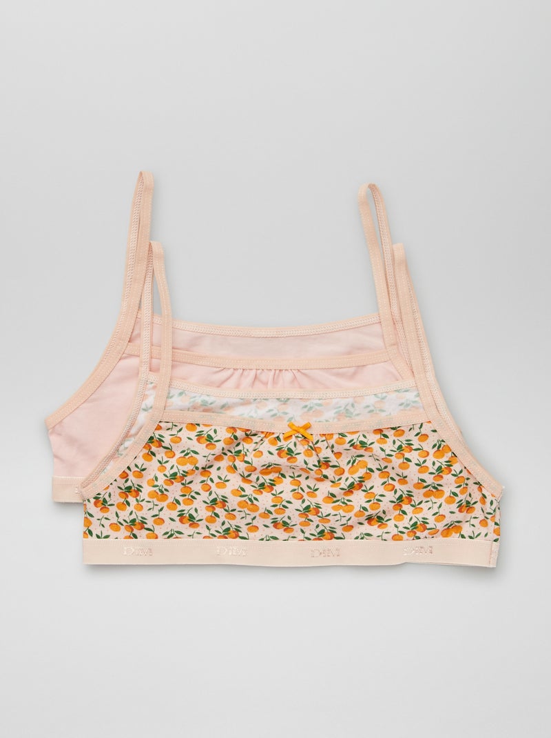 Pack de 2 tops 'Dim' BEIGE - Kiabi
