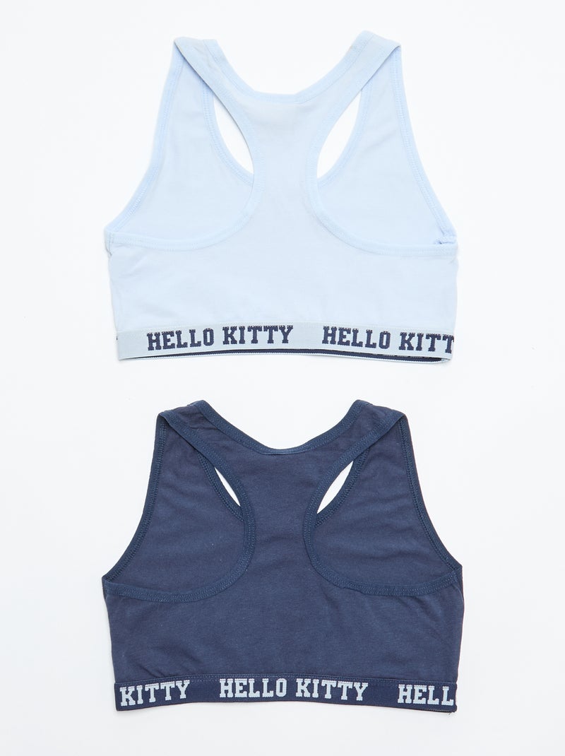 Pack de 2 tops 'Hello Kitty' Azul - Kiabi