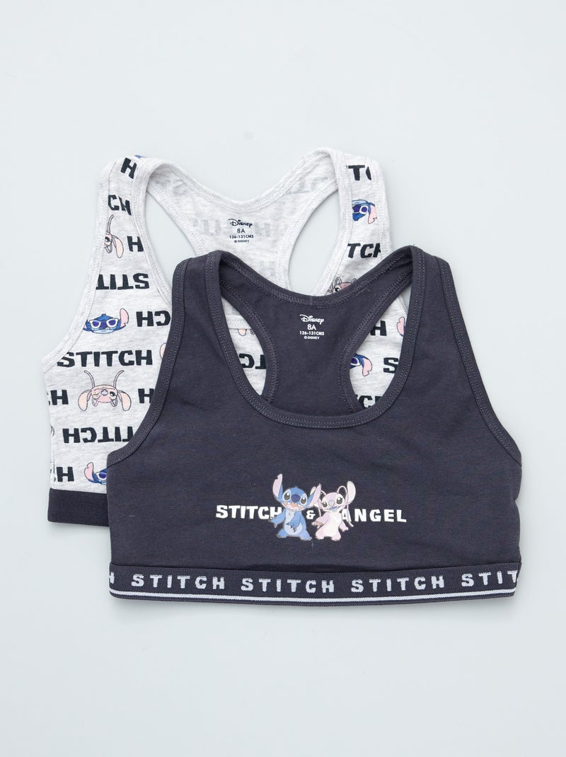 Pack de 2 tops 'Lilo y Stitch' GRIS - Kiabi