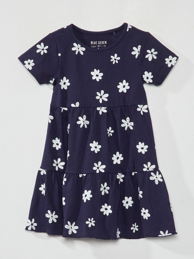 Pack de 2 vestidos con estampado floral AZUL - Kiabi