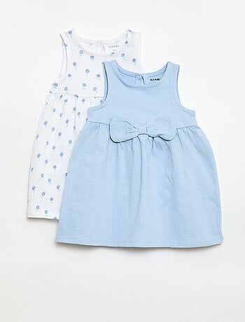 Pack de 2 vestidos con lazo de fantasía