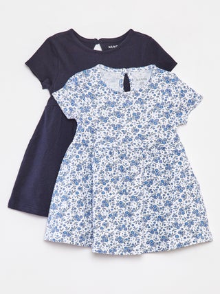 Pack de 2 vestidos de manga corta