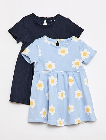 Pack de 2 vestidos de manga corta