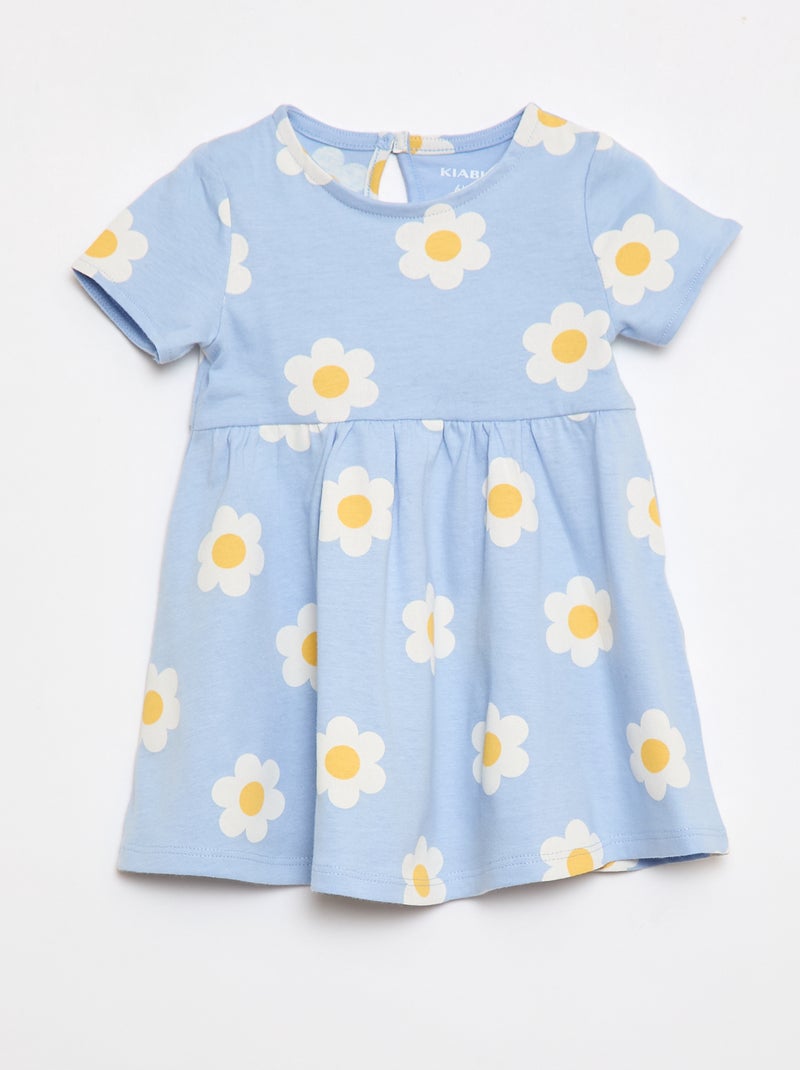 Pack de 2 vestidos de manga corta Azul - Kiabi
