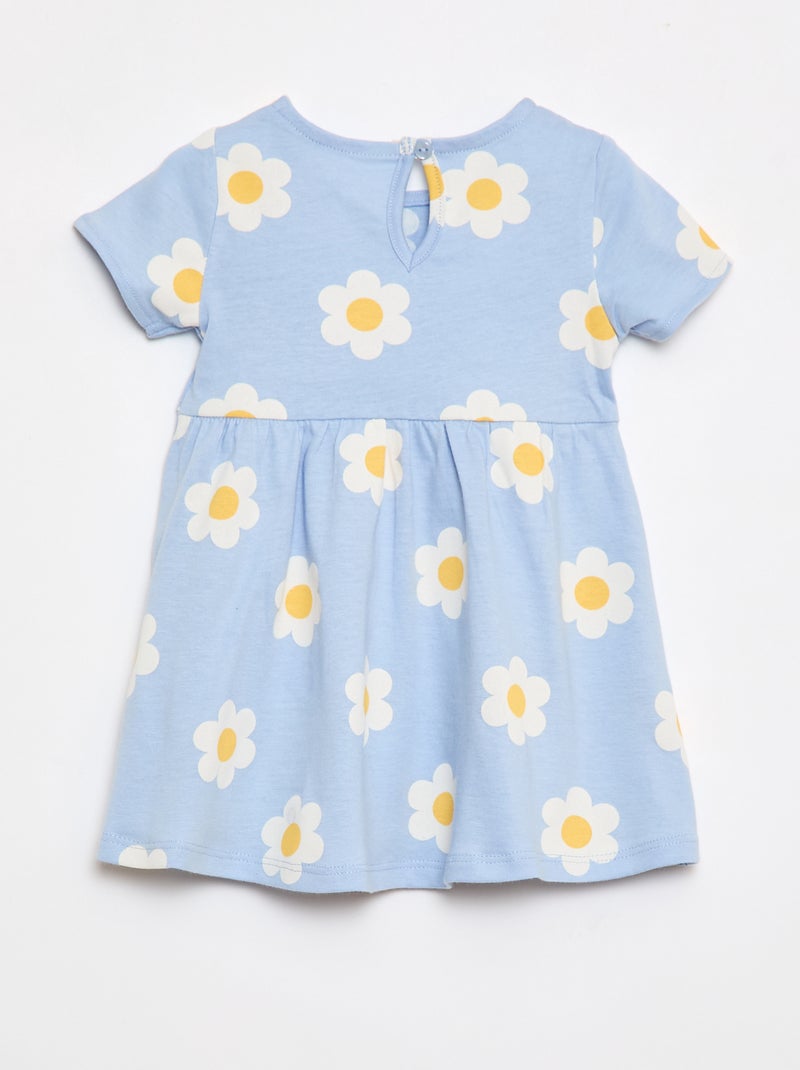 Pack de 2 vestidos de manga corta Azul - Kiabi