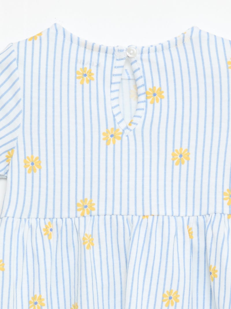 Pack de 2 vestidos de manga corta Azul - Kiabi