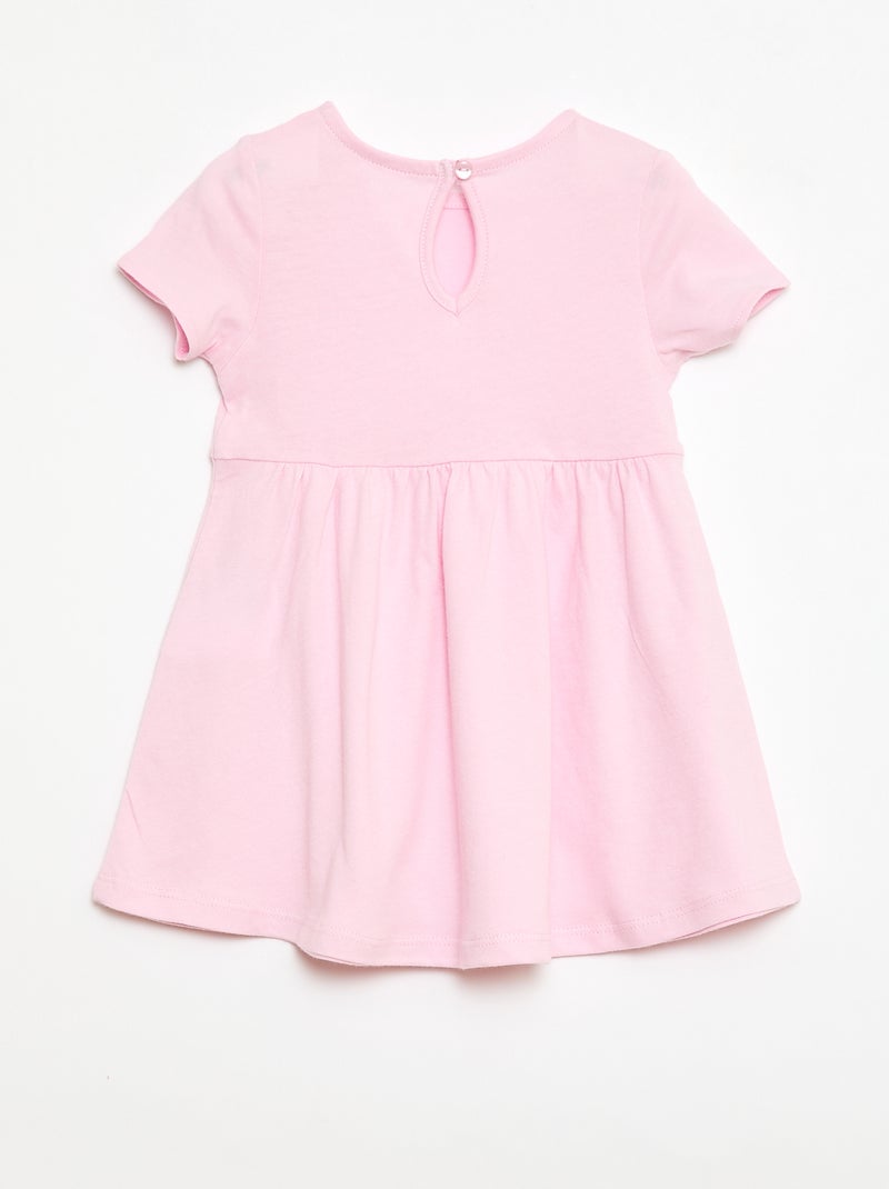Pack de 2 vestidos de manga corta Blanco - Kiabi
