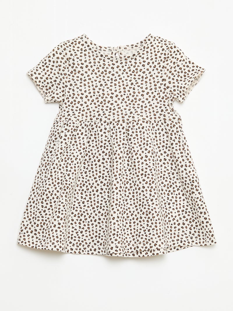 Pack de 2 vestidos de manga corta Blanco - Kiabi