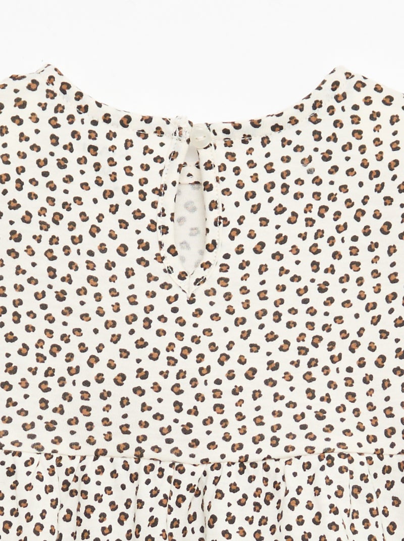 Pack de 2 vestidos de manga corta Blanco - Kiabi