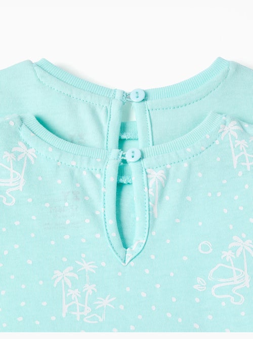 Pack de 2 vestidos de manga corta lisos/estampados - Kiabi