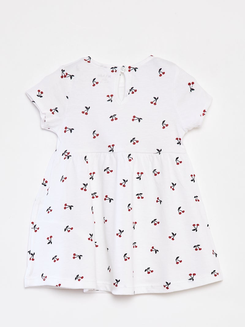 Pack de 2 vestidos de manga corta ROJO - Kiabi
