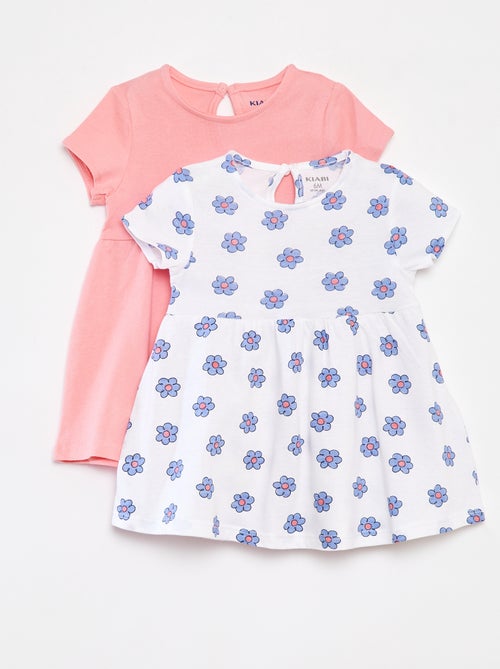 Pack de 2 vestidos de manga corta - Kiabi