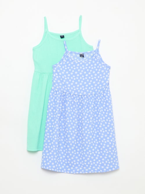 Pack de 2 vestidos de punto crepé - Kiabi