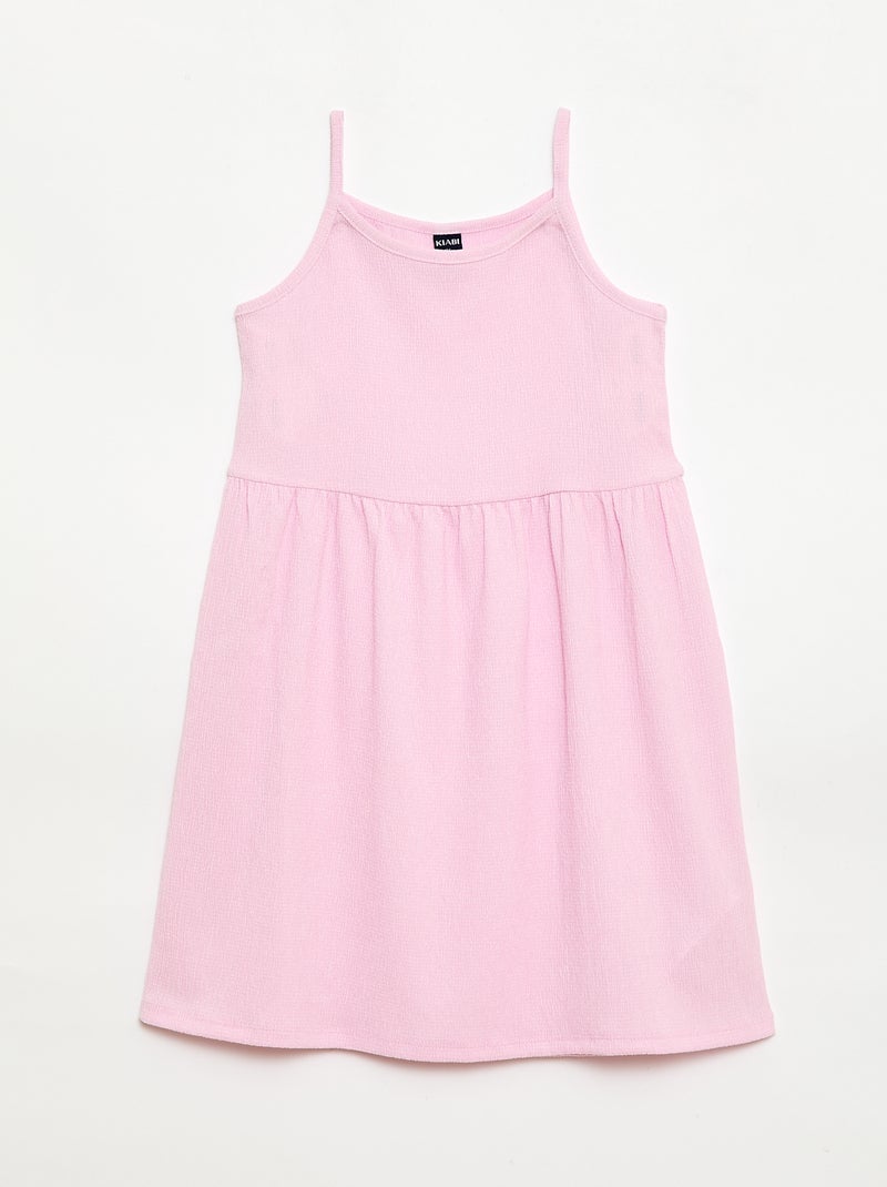 Pack de 2 vestidos de punto crepé Blanco - Kiabi