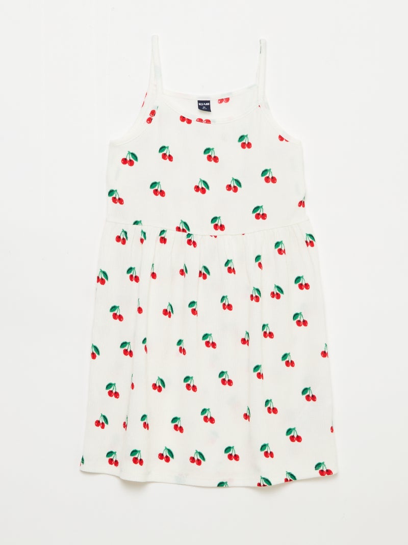 Pack de 2 vestidos de punto crepé Blanco - Kiabi