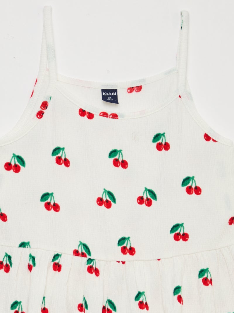 Pack de 2 vestidos de punto crepé Blanco - Kiabi
