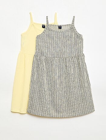 Pack de 2 vestidos de punto crepé