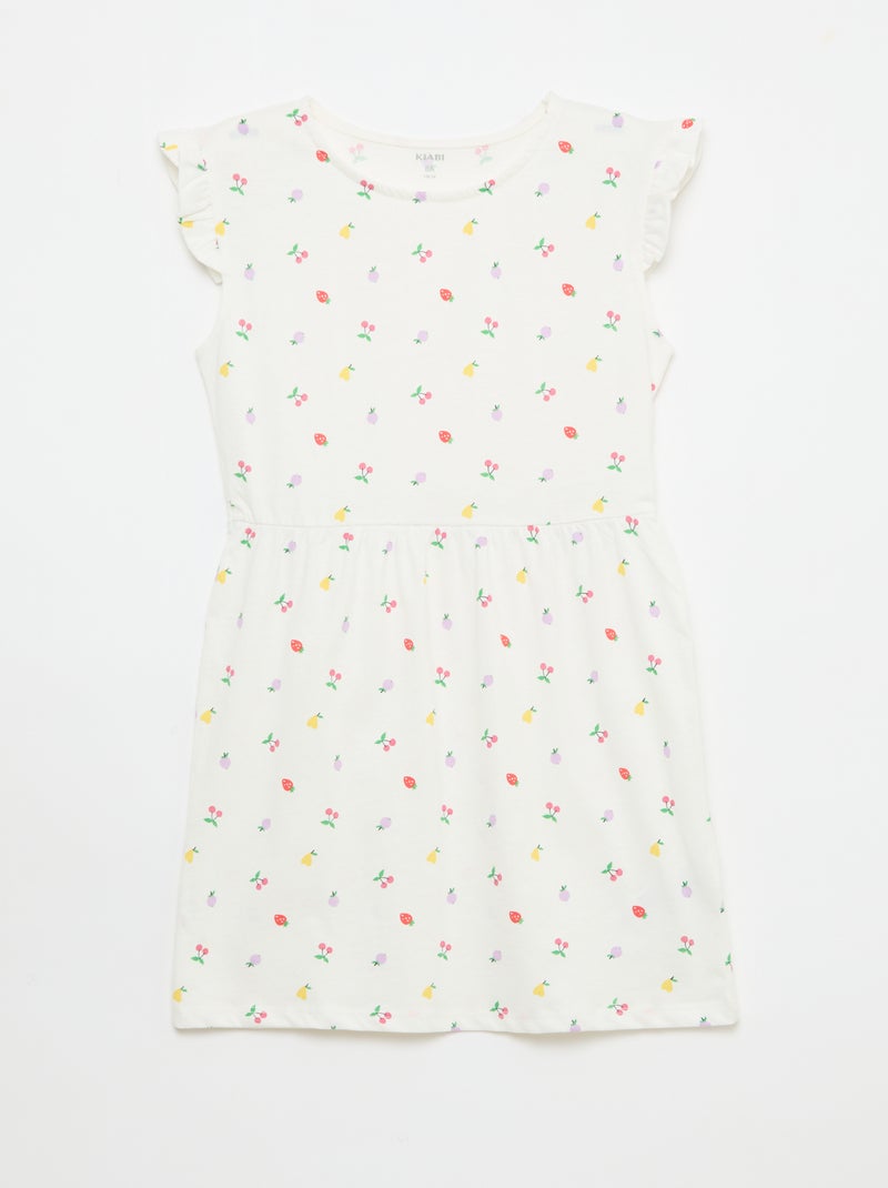 Pack de 2 vestidos de punto sin mangas con volantes Amarillo - Kiabi