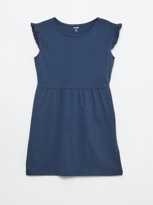 Pack de 2 vestidos de punto sin mangas con volantes - Kiabi