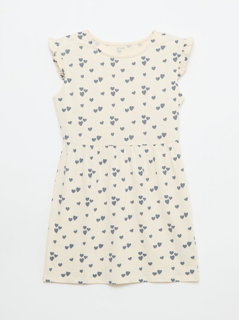 Pack de 2 vestidos de punto sin mangas con volantes Negro - Kiabi