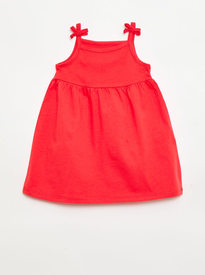 Pack de 2 vestidos de tirantes Blanco - Kiabi
