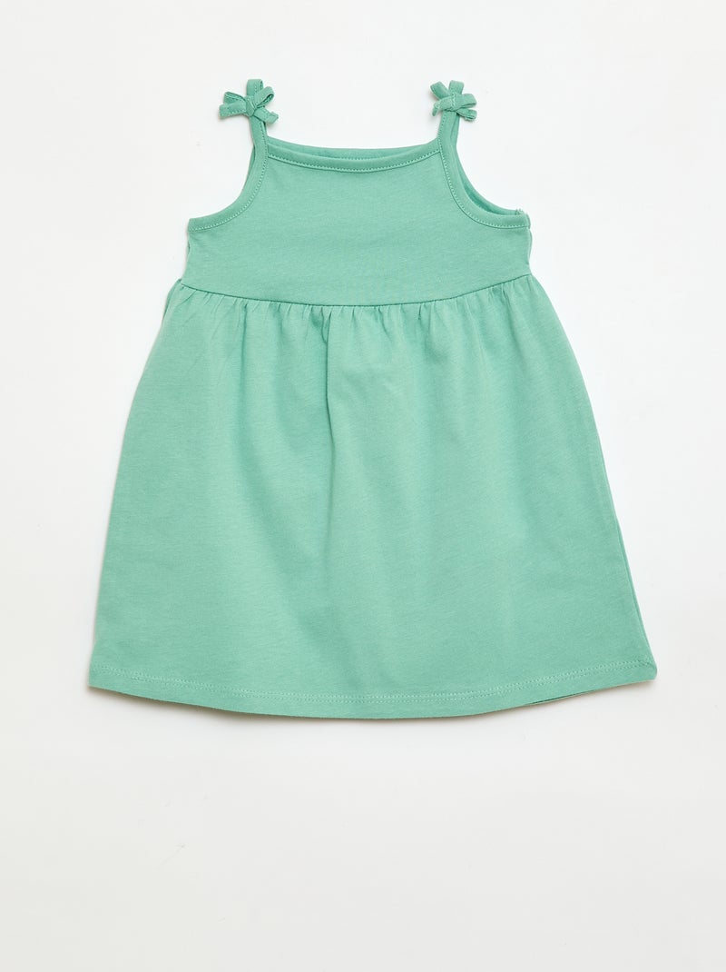 Pack de 2 vestidos de tirantes Blanco - Kiabi