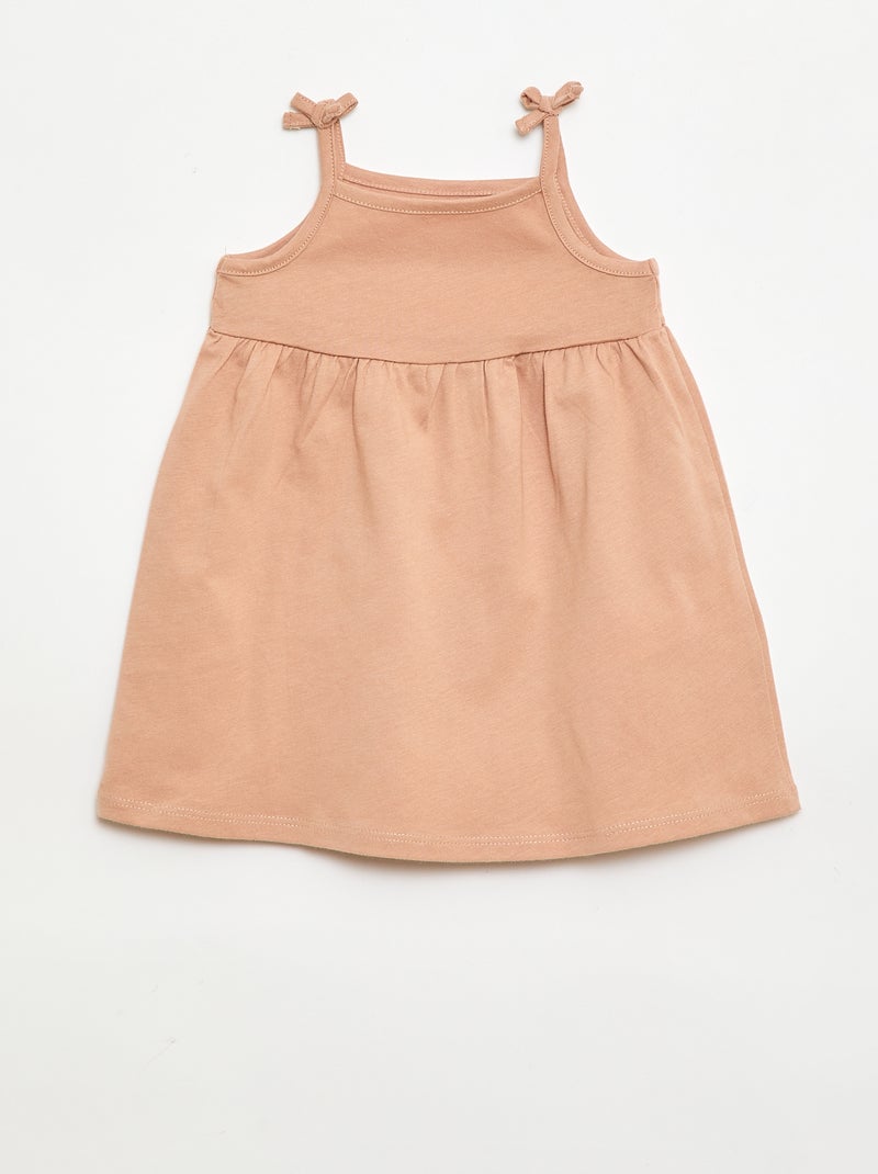 Pack de 2 vestidos de tirantes Blanco - Kiabi