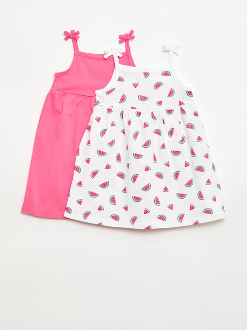 Pack de 2 vestidos de tirantes - Kiabi