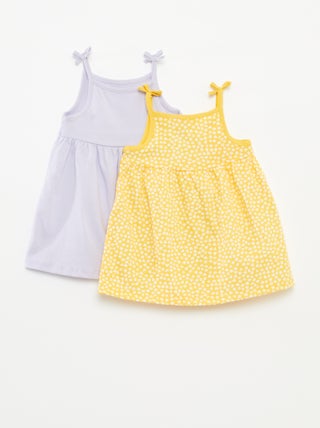 Pack de 2 vestidos ligeros de tirantes finos - 2 piezas