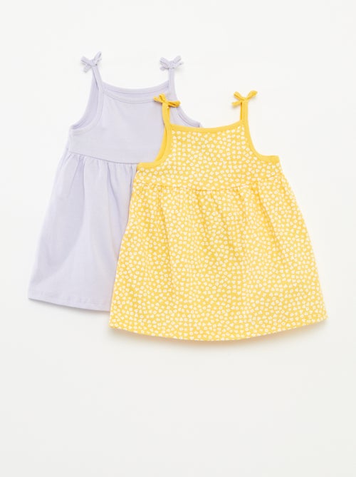 Pack de 2 vestidos ligeros de tirantes finos - 2 piezas - Kiabi