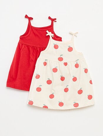 Pack de 2 vestidos ligeros de tirantes finos - 2 piezas