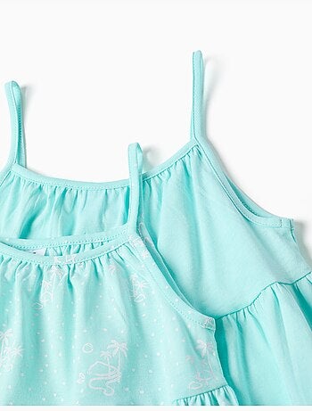 Pack de 2 vestidos sin mangas lisos/estampados