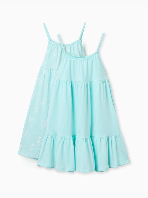 Pack de 2 vestidos sin mangas lisos/estampados - Kiabi