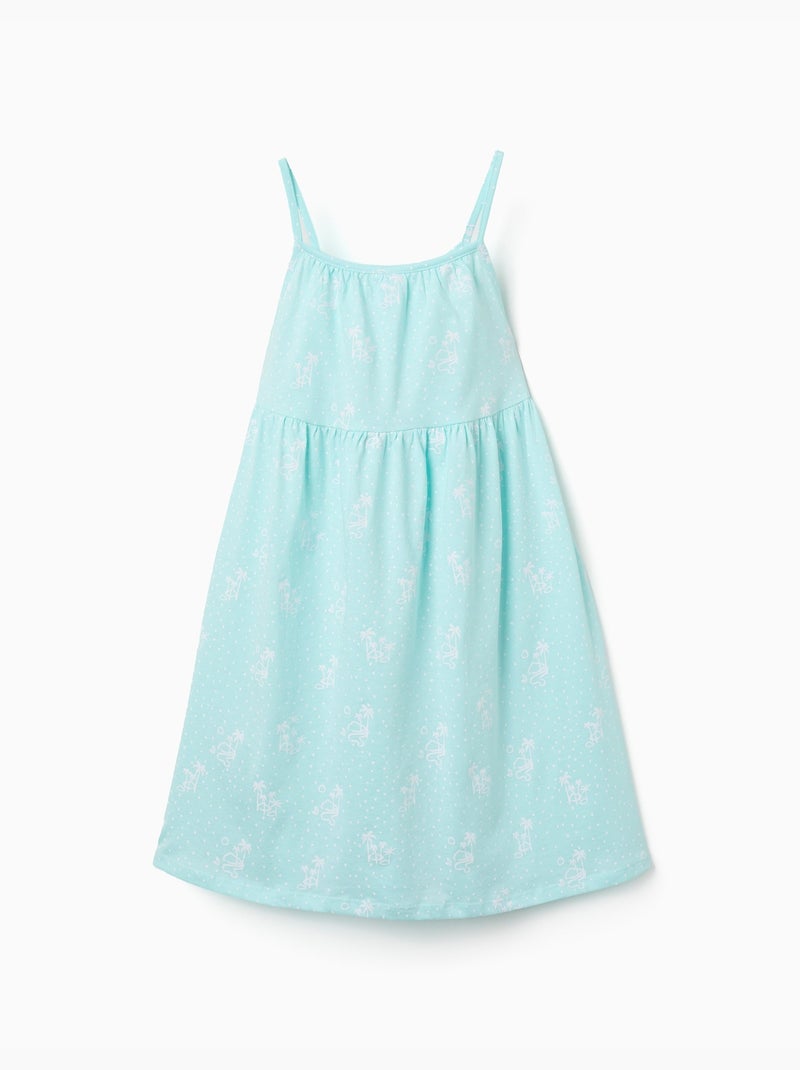 Pack de 2 vestidos sin mangas lisos/estampados Azul claro - Kiabi