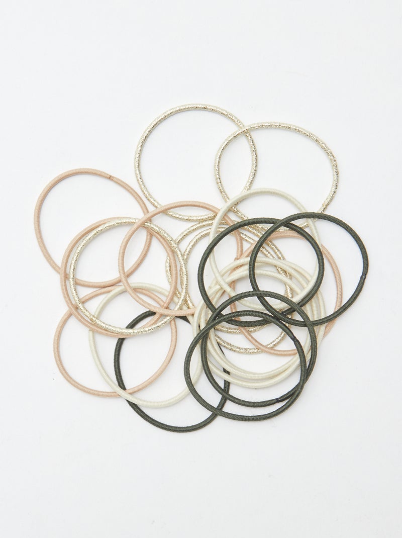 Pack de 20 gomas finas Kaki - Kiabi