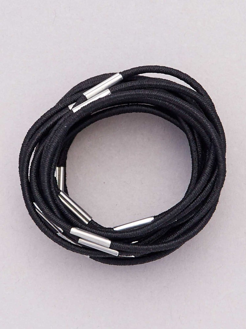 Pack de 20 gomas para el pelo NEGRO - Kiabi