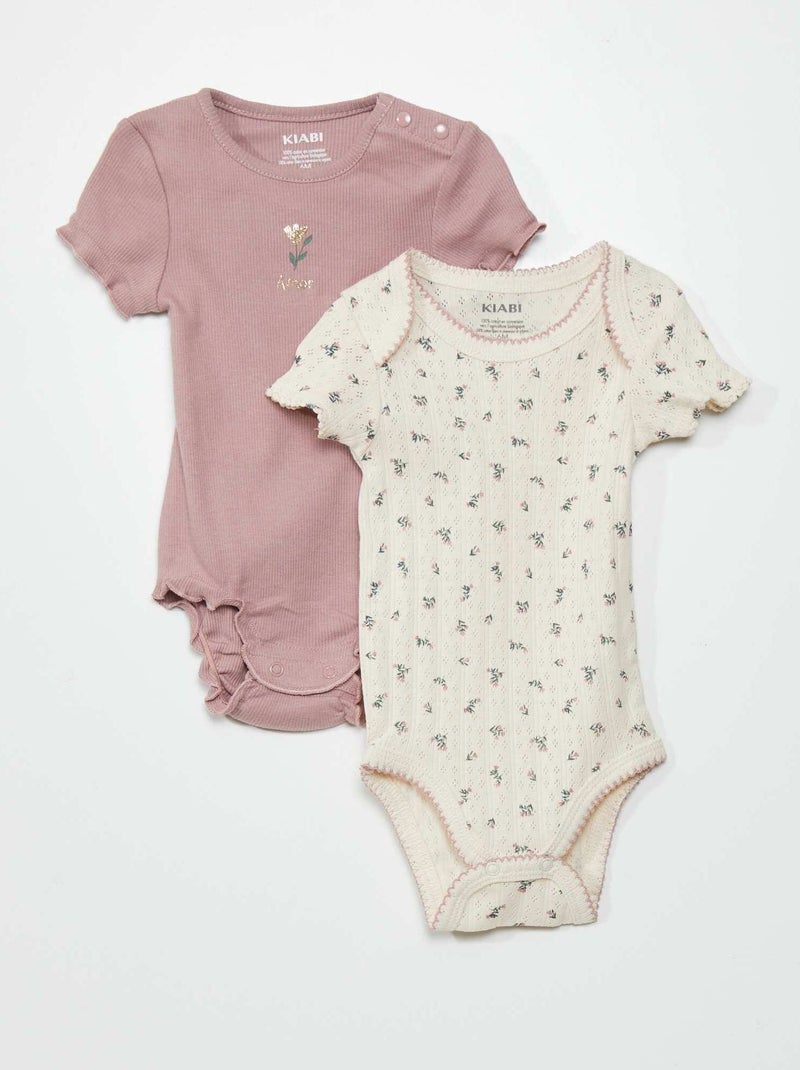 Pack de 2 bodies BLANCO - Kiabi