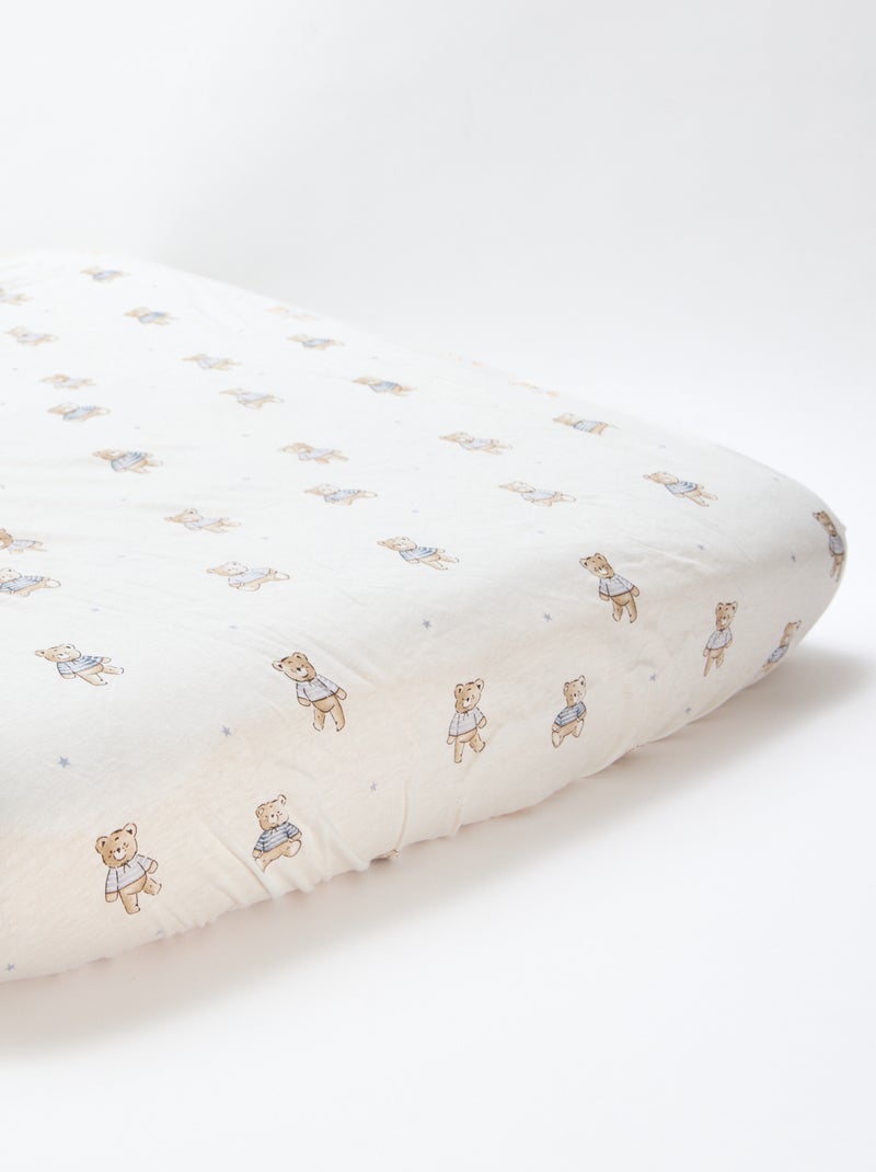 Pack de 2 sábanas bajeras de algodón Beige - Kiabi