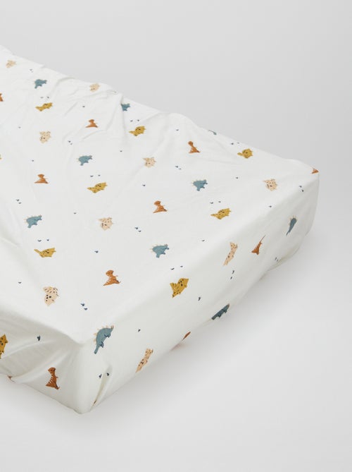 Pack de 2 sábanas bajeras de algodón - Kiabi