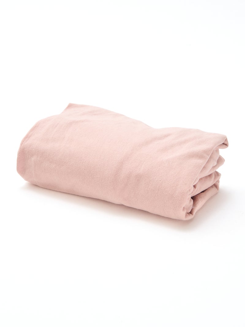 Pack de 2 sábanas bajeras de algodón Rosa - Kiabi