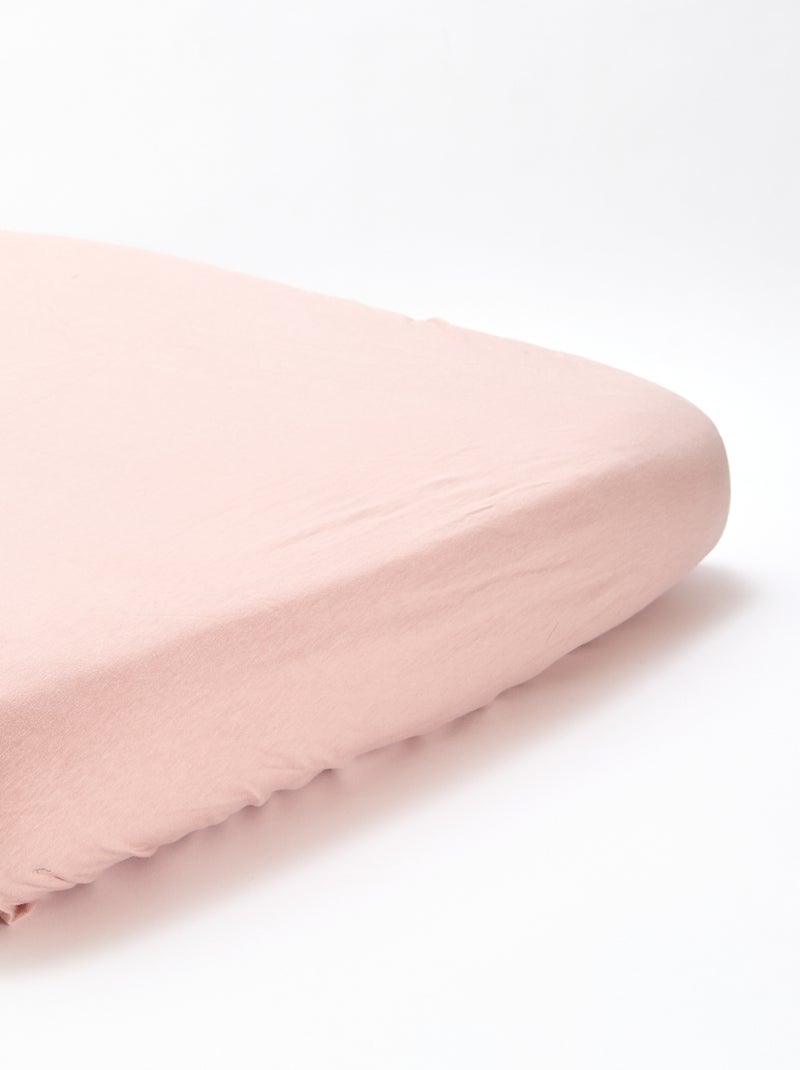 Pack de 2 sábanas bajeras de algodón Rosa - Kiabi