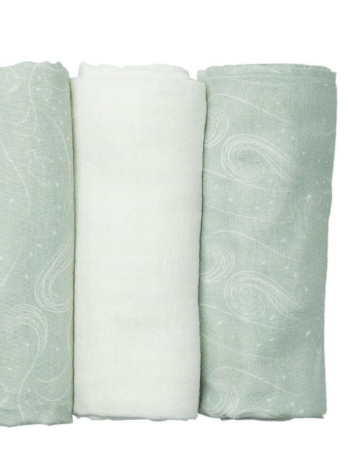 Pack de 3 arrullos OEKO-TEX® STANDARD 100 - Kiabi