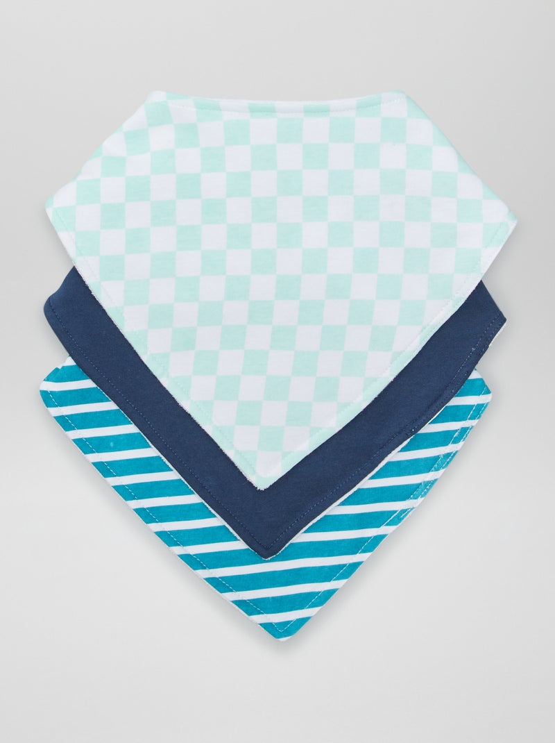 Pack de 3 baberos AZUL - Kiabi